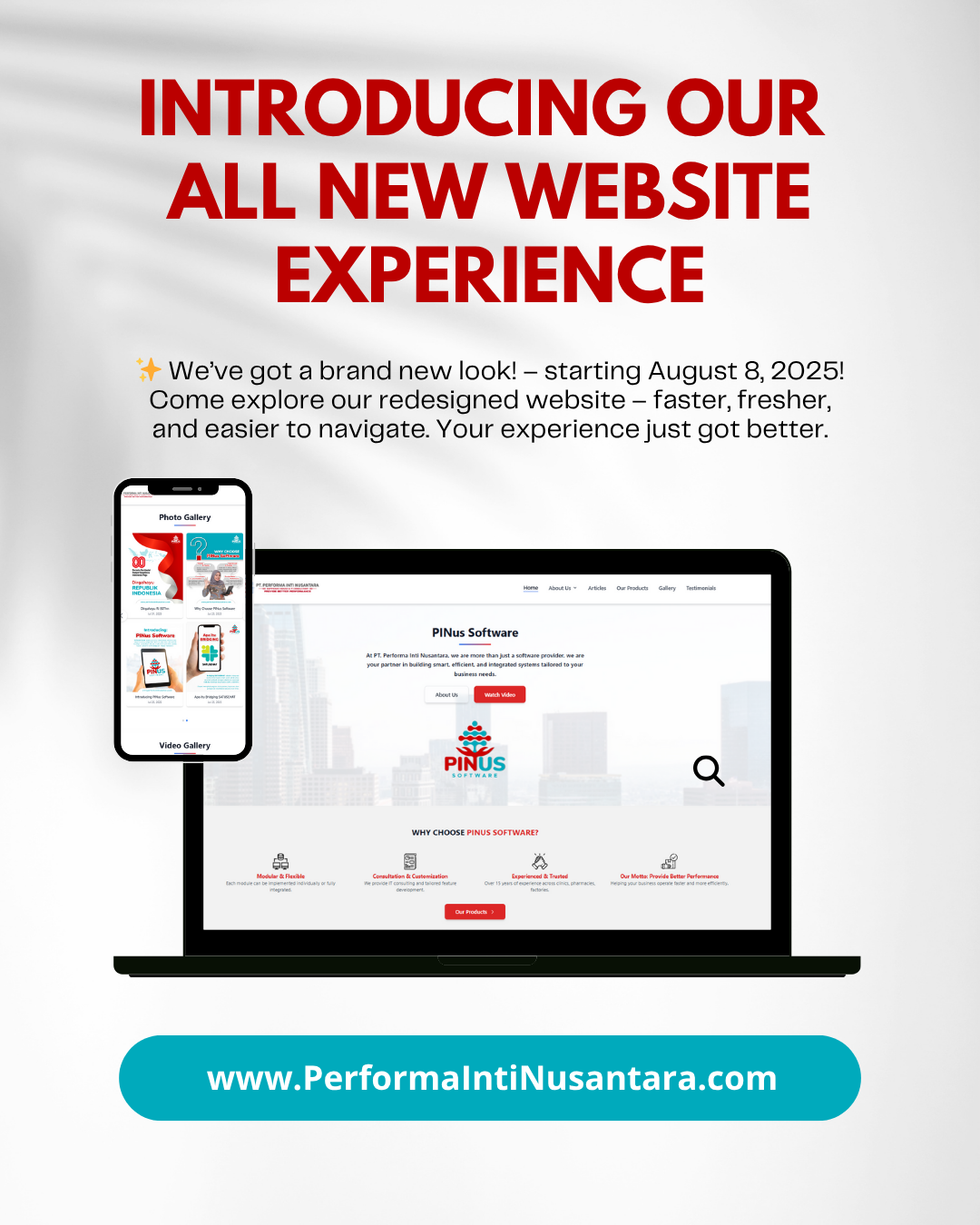 Introducing our all new website experience